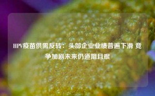 HPV疫苗供需反转：头部企业业绩普遍下滑 竞争加剧未来仍道阻且艰