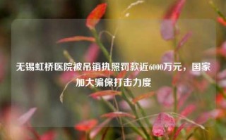 无锡虹桥医院被吊销执照罚款近6000万元，国家加大骗保打击力度