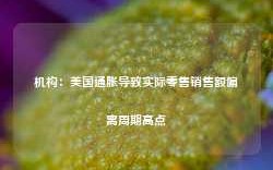 机构：美国通胀导致实际零售销售额偏离周期高点