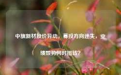 中旗新材股价异动，募投方向迷失，业绩颓势何时扭转？