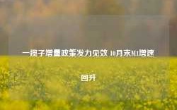 一揽子增量政策发力见效 10月末M1增速回升