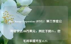 Data Storage Corporation (DTST)：第三季度公司营收达580万美元，同比下降3%，但毛利率提升至43.2%