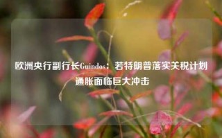 欧洲央行副行长Guindos：若特朗普落实关税计划 通胀面临巨大冲击