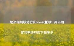 堪萨斯城联储行长Schmid重申：尚不确定利率还应该下降多少