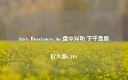 Artelo Biosciences, Inc.盘中异动 下午盘股价大涨6.31%