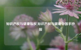 知识产权与健康版权,知识产权与健康中国手抄报