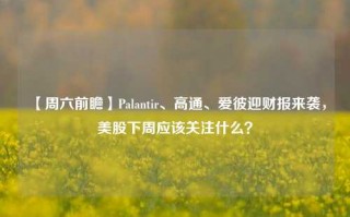 【周六前瞻】Palantir、高通、爱彼迎财报来袭，美股下周应该关注什么？