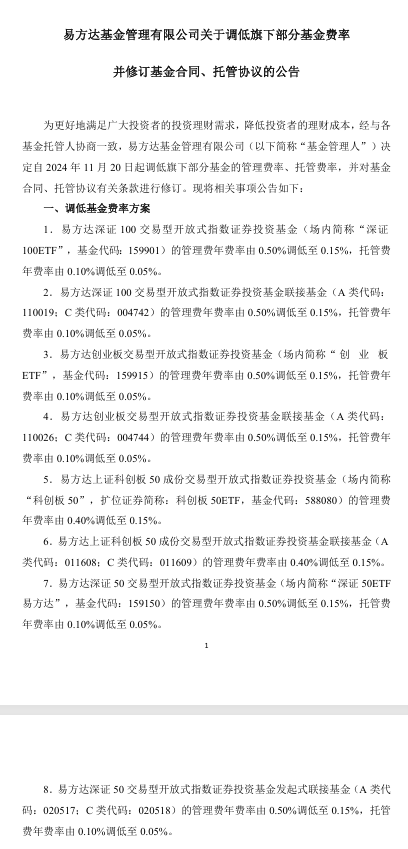 大消息！1.3万亿ETF官宣：降费！-第3张图片-健康网