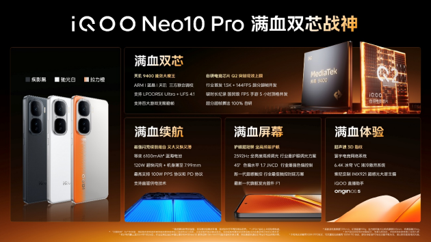 iQOO Neo10系列发布：蓝科技+天玑9400旗舰芯 到手价3199元起-第3张图片-健康网