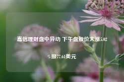 嘉信理财盘中异动 下午盘股价大涨5.02%报77.61美元-第1张图片-健康网