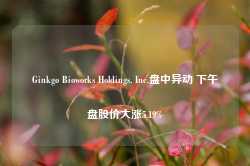 Ginkgo Bioworks Holdings, Inc.盘中异动 下午盘股价大涨5.19%-第1张图片-健康网