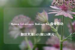 Maravai Lifesciences Holdings, Inc.盘中异动 股价大涨5.65%报5.24美元-第1张图片-健康网