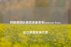 特朗普团队据悉准备宣布Jamieson Greer出任美国贸易代表-第1张图片-健康网